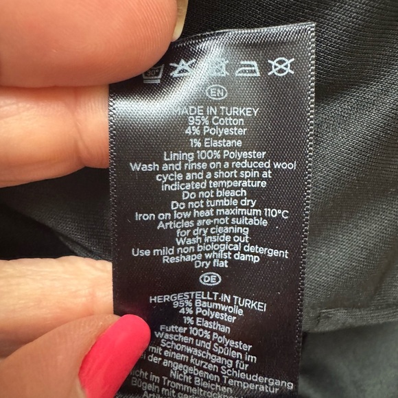 Hobbs London Cordelia Dress Size 8 Black Gray Colorblock Sheath Office NWT - Picture 12 of 12